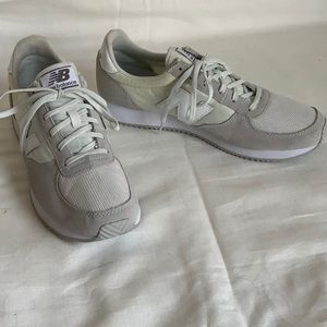 New Balance vintage inspired off white trainers